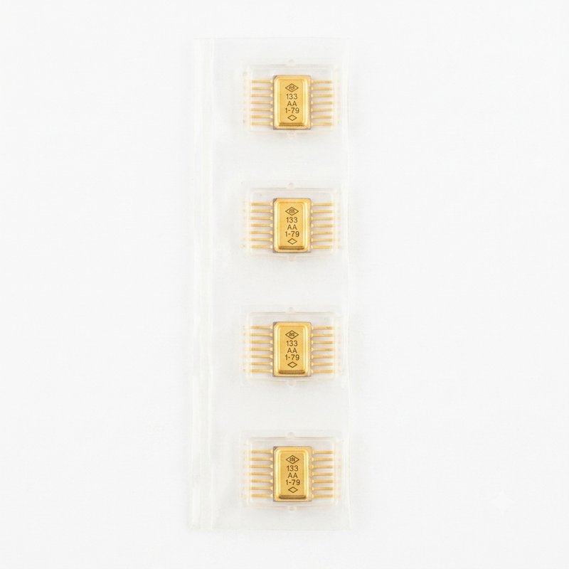 133ЛА1 (133LA1) Vintage Soviet TTL Logic IC - Gold-Plated Flatpack Package