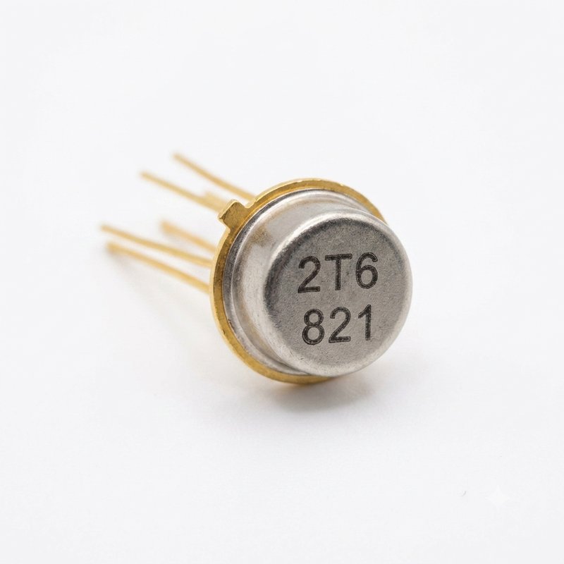 2T6 821 Metal Can Transistor (TO-5 / TO-18 Case) - Gold Plated Leads